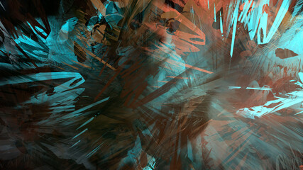 Abstract digital painting textured background