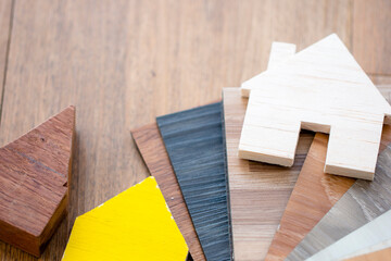 Obraz na płótnie Canvas vinyl tile collection : home interior design selection vinyl material for floor tiles items 