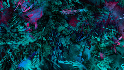 Abstract textured painting landscape