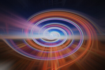 multicolor and abstract twril effect