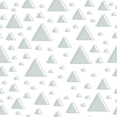 Abstract seamless pattern. Triangle geometric design. Vector illustration