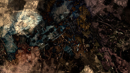 Abstract painting brush stroke texture rock nature geological underwater atmospheric landscape illustration background
