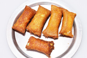 Sliced Bread toast isolated on white background