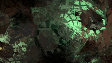 Abstract painting brush stroke texture rock nature geological underwater atmospheric landscape illustration background