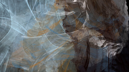 Abstract painting brush stroke texture rock nature geological atmospheric underwater landscape illustration background