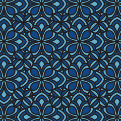 vintage abstract seamless traditional pattern design vector. javanese floral batik fabric