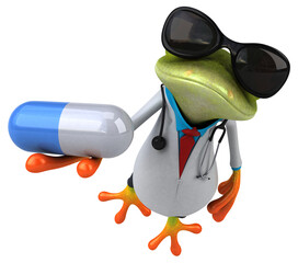 Frog doctor - 3D Illustration