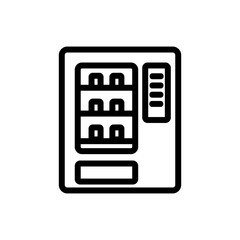 vending machine automate icon vector. vending machine automate sign. isolated contour symbol illustration