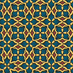 vintage abstract seamless traditional pattern design vector. javanese floral batik fabric