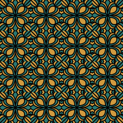 vintage abstract seamless traditional pattern design vector. javanese floral batik fabric
