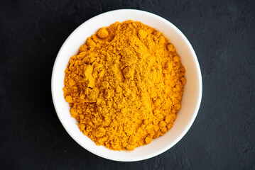 ground, dried turmeric root for cooking