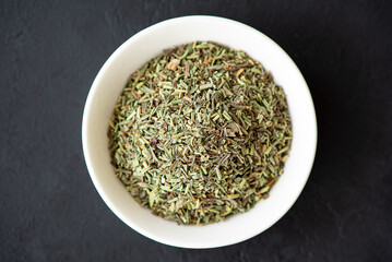 spices for cooking - dried Italian herbs close-up