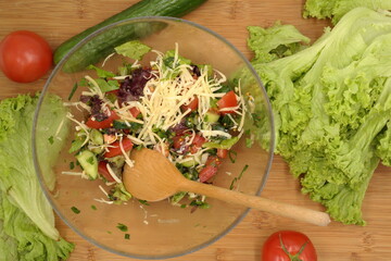 fresh vegetable salad