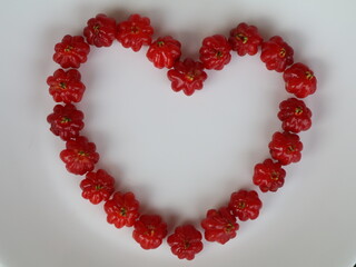 Fresh Brazilian Cherry fruits 