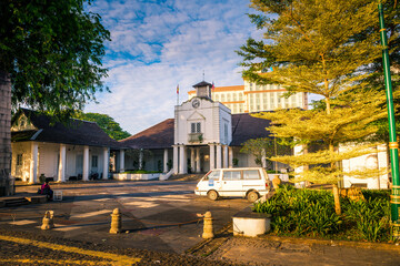 Old courthouse with soft morning light in Kuching, Sarawak