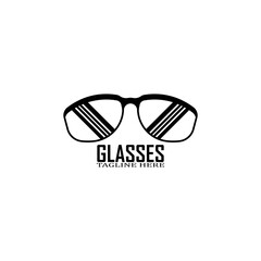 Glasses symbol vector icon design template
