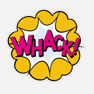 Comic speech bubble with expression text