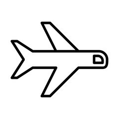 airplane , passenger plane, line style icon