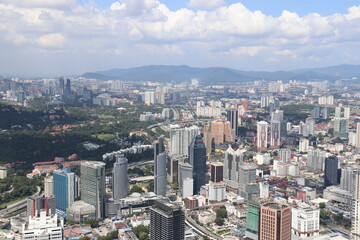 Fototapeta na wymiar Paysage urbain à Kuala Lumpur, Malaisie
