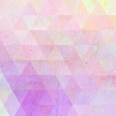 Polygonal colorful old paper textured background