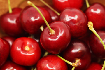 Fresh and delicious  red cherry