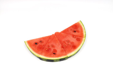Watermelon of various shapes in white background
