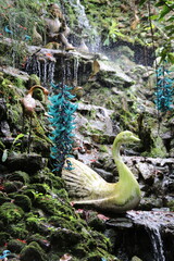 Cascade, jardin botanique à Cameron Highlands, Malaisie	