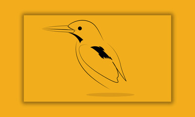 Bird vector art design
