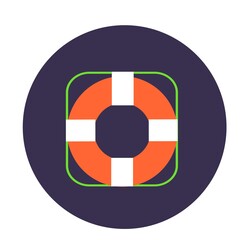 life buoy icon essential vector illustration