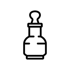 serum protection product bottle icon vector. serum protection product bottle sign. isolated contour symbol illustration