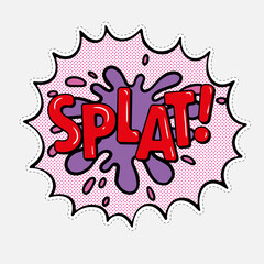 SPLAT! cartoon comic book sound