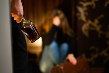 Man Being Physically Abusive Towards Family, Sexual abuse , Stop violence, Women