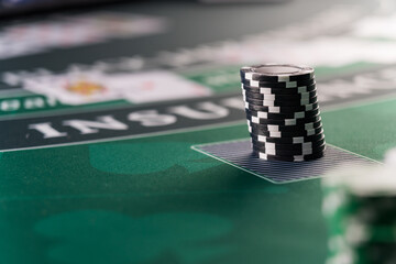 Casino Black Jack table
