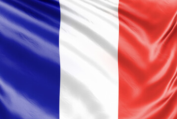 Banner. Realistic flag. Waving flag of the country of the European Union. 3d illustration