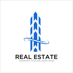 Real Estate, Building, Tower Logo Template Vector Eps - 10
