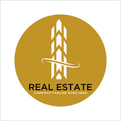Real Estate, Building, Tower Logo Template Vector Eps - 10