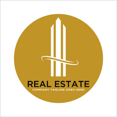 Real Estate, Building, Tower Logo Template Vector Eps - 10