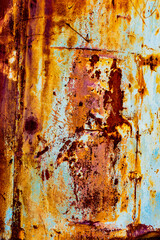 Background texture of rusted metal old displayed