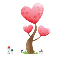 snowman under a tree