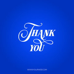 Thank you handwritten inscription