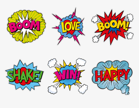 Exclamation Phrase Of Comic Book Style