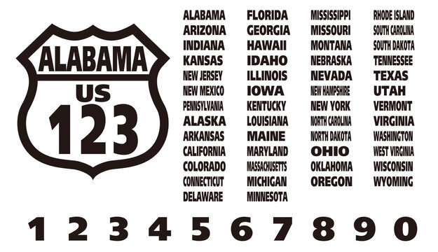 ルート66 Route66 US Route All State アメリカ50州 国道