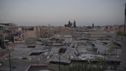 Sunset in Marrakech, Morroco.