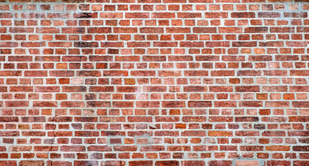 old red brick wall texture background