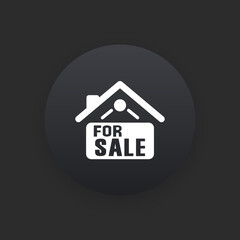 Home for Sale -  Matte Black Web Button