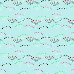 seamless nature of flower, branch, and leaves. Can use for print, template, fabric, presentation, textile, banner, poster, wallpaper, 