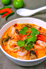 Thai Tom Yum Soup In The Bowl