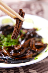 A Plate Of Shanghai Fried Eel
