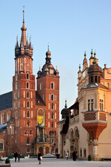 Naklejka na ściany i meble Church of St Mary in Krakow - Poland
