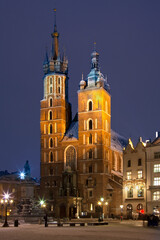 Fototapeta na wymiar Krakow - Church of St Mary - Poland